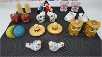 Salt and pepper shakers (10 sets)