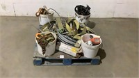 Assorted Chain Hoists and Braided Cable-