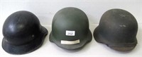Two World War11 German metal helmets