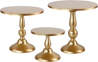 Gold Cake Stands Set of 3  8 10 12