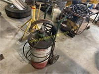 Grease Barrel on Cart