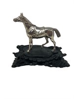 German Sterling silver saddled horse figure