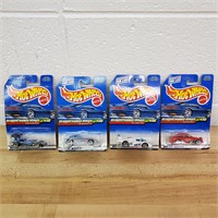 4 Hot-Wheels Die-Cast Cars "Classic Games" Series