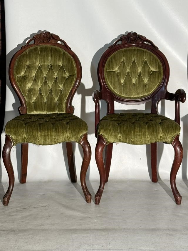 Pair of Green Chairs