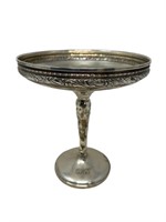 HGS co Sterling Silver compote pedestals bowl