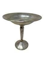 Crown sterling silver compote pedestal bowl