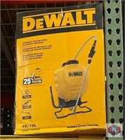 2 pcs; assorted DeWALT backpack sprayer, and