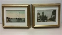 Two Vintage Moncton Prints Petitcodiac River &