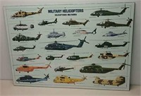 Military Helicopters Laminate On Board 38x26"