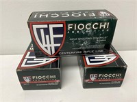 Fiocchi 30 carbine ammo - 3 boxes of 50rd/bx