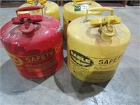 (qty - 4) 5 Gallon Metal Gas Cans-