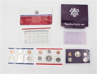 Complete 1987-S-D-P US Mint Uncirculated Coin Sets
