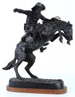 FREDERIC REMINGTON "BRONCO BUSTER" BRONZE STATUE