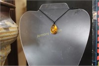 SCORPION IN AMBER NECKLACE - NOT DISPLAY