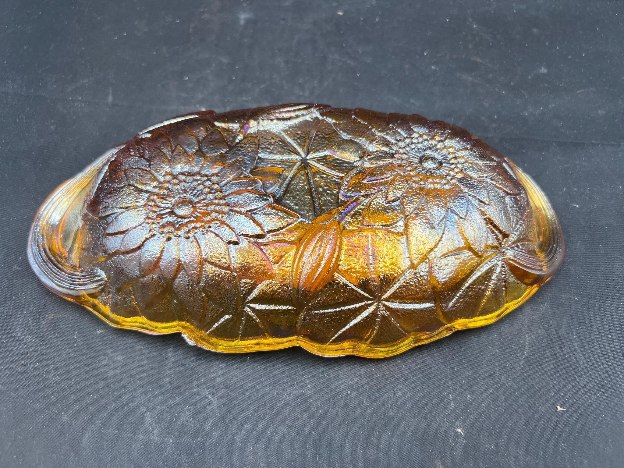 Indiana Glass - Iridescent Marigold Carnival