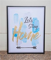 "Let's Stay Home" Canvas