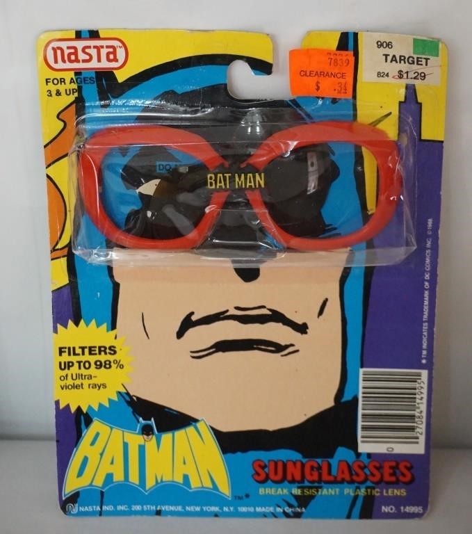 1988 Batman Sunglasses NASTA