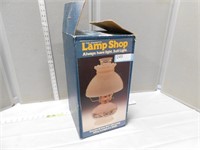 Currier & Ives 14 1/2" oil lamp in original box