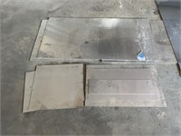 Lot of Assorted Size Flat Stainless Steel Sheets