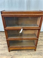 Vintage Globe-Wernicke 3 Tier Lawyer's Bookcase