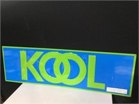 1993 Kool Cigarettes Blue & Green Metal Sign