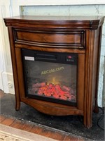 Cherry Electric Fireplace with Heat, Measures: