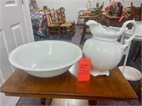 Royal Ironstone china pitcher and bowl