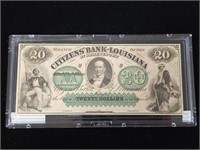 1860 Citizen's Bank of Louisiana $20 Note