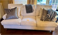 White Linen Sofa