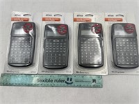 NEW Lot of 4- Ativa Scientific Calculator