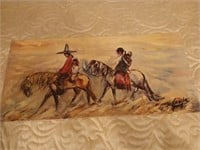 Canvas art reproduction Navajo Family by DeGrazia