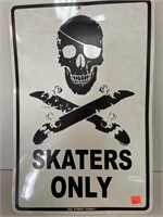 12x18in Metal SKATER Sign