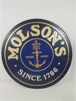 Molson Beer Sign (20 3/4" Dia.)