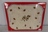 Large Christmas Platter 17"x13"