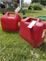 (2) 5-Gallon Gas Cans with Contents