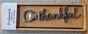 "Thankful" sentiments collection bottle opener