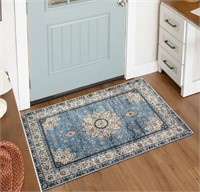 (new)Lahome Oriental Floral Medallion Area Rug -