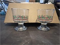 Lot of 12 Christmas Goblets
