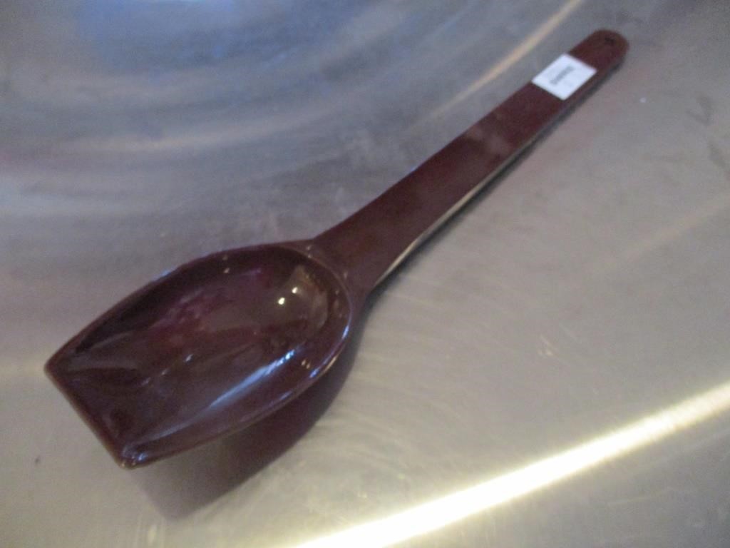 Bid X 5: New Plastic Solid Serving Spoon Brown