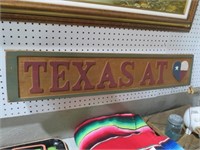 TEXAS WOOD ADVERTISMENT SIGN