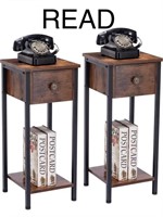 DYHOME End Table Set of 2