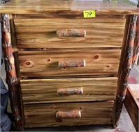 Amish made 4-drawer chest of drawers
