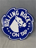 Rolling Rock on Tap Tin Advertising Sign