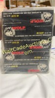 Ammo - .40 S&W Wolf 5 Boxes Of 50 = 250 Rounds