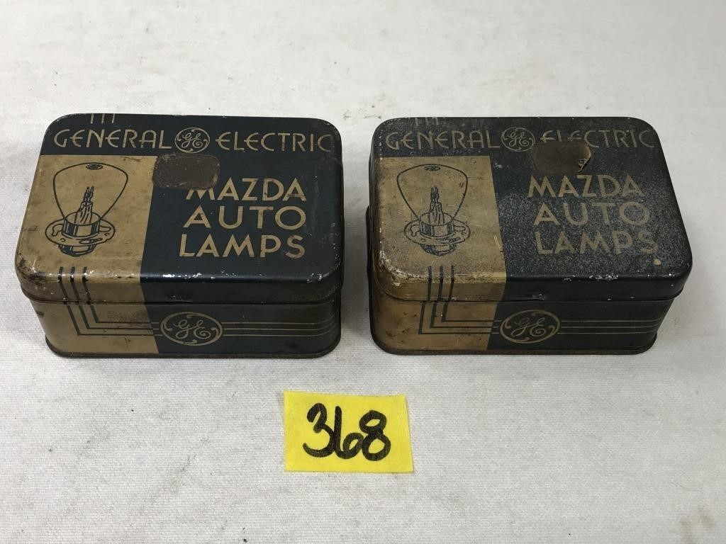 GE Mazda Auto Lamp Tins and Lock Washers