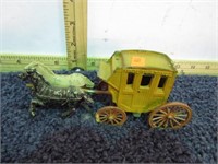 VINTAGE DIECAST STAGE COACH -- MADE IN FRANCE