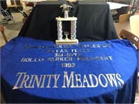 1993 Racing Trophy & Horse Blanket-Trinity Meadows