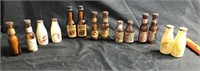 (7 SETS) Tiny Bottle-Shaped S&P Shakers