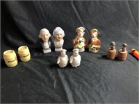 (5 SETS) Vintage Figural S&P Shakers