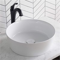 Ceramic Above counter Round Bathroom Sink